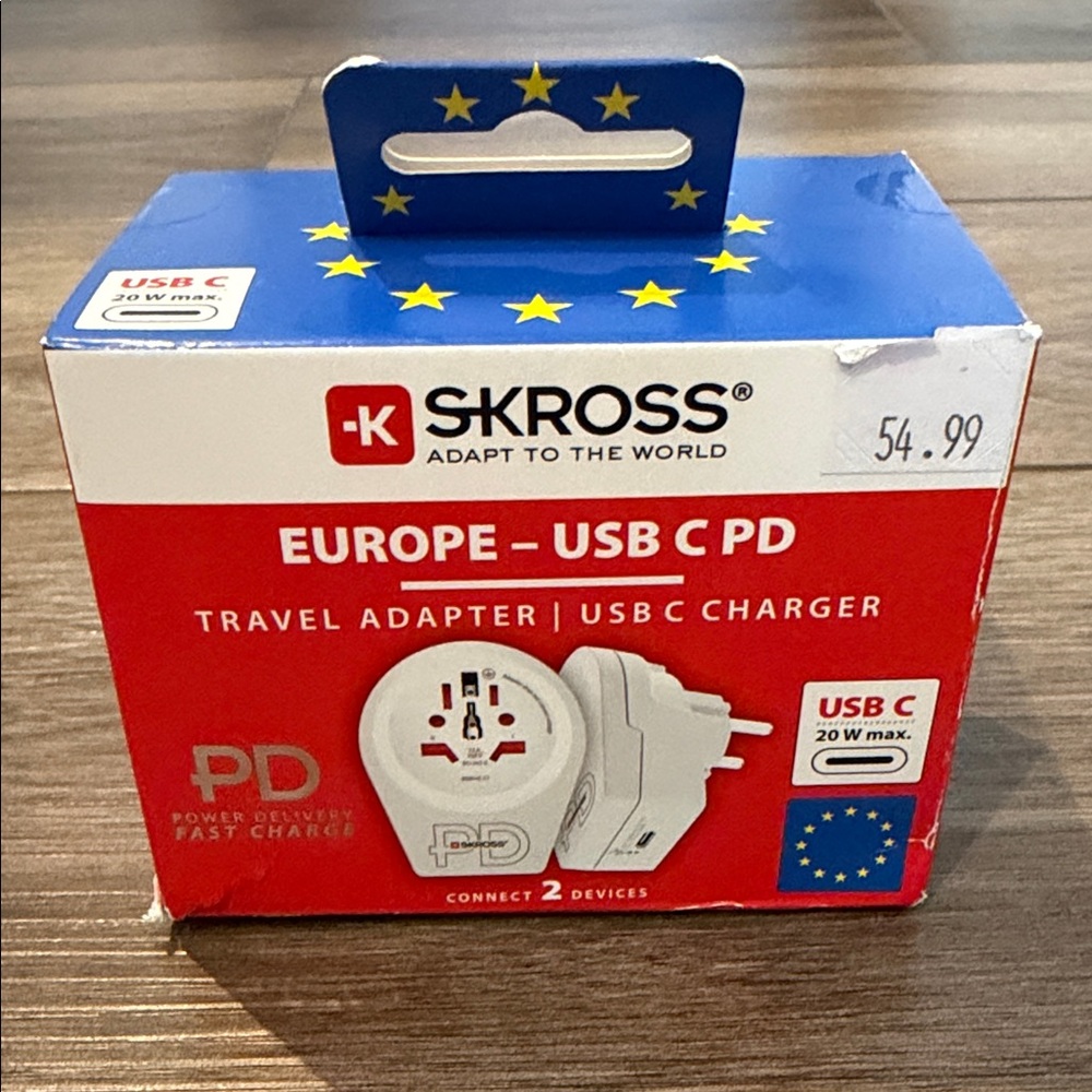 SKROSS Europe USB C PD Travel Adapter